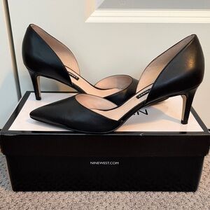 Nine West Black Pointed Toe Heels